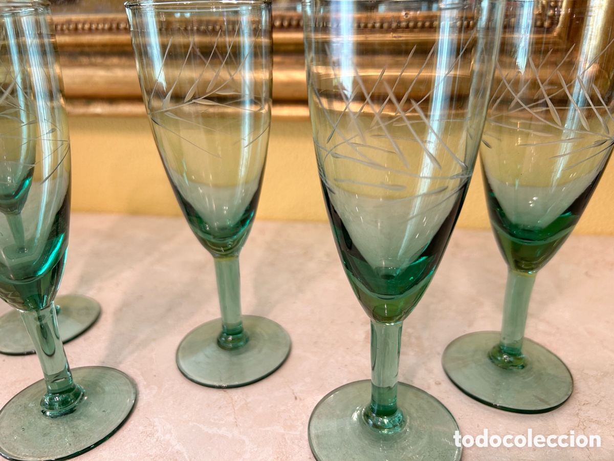 Antig&uuml;edades: 6 COPAS DE CAVA/CHAMPAGNE VINTAGE - Foto 1