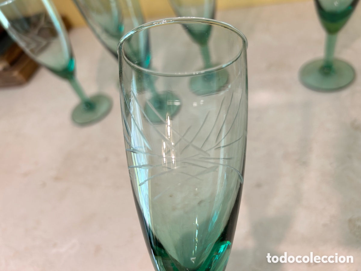 Antig&uuml;edades: 6 COPAS DE CAVA/CHAMPAGNE VINTAGE - Foto 3