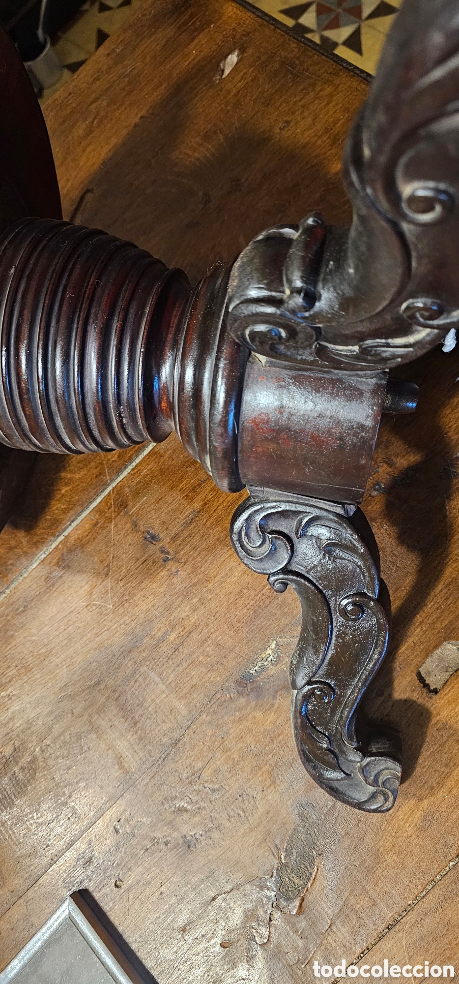 Antig&uuml;edades: TABURETE DE PIANO S XVIII - Foto 2