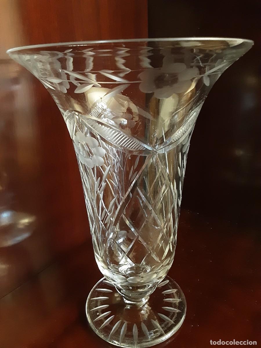 Antig&uuml;edades: Antiguo Jarr&oacute;n de cristal tallado. - Foto 4