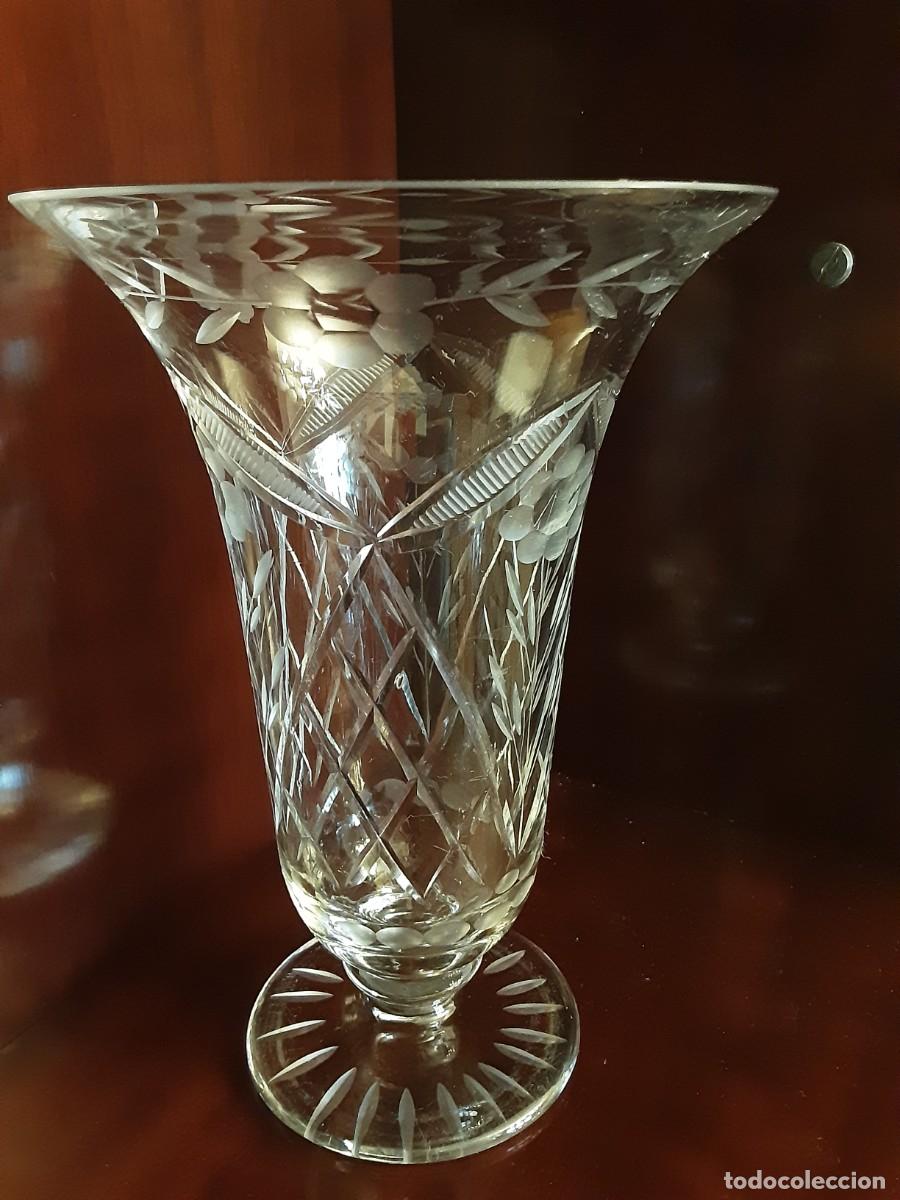Antig&uuml;edades: Antiguo Jarr&oacute;n de cristal tallado. - Foto 1