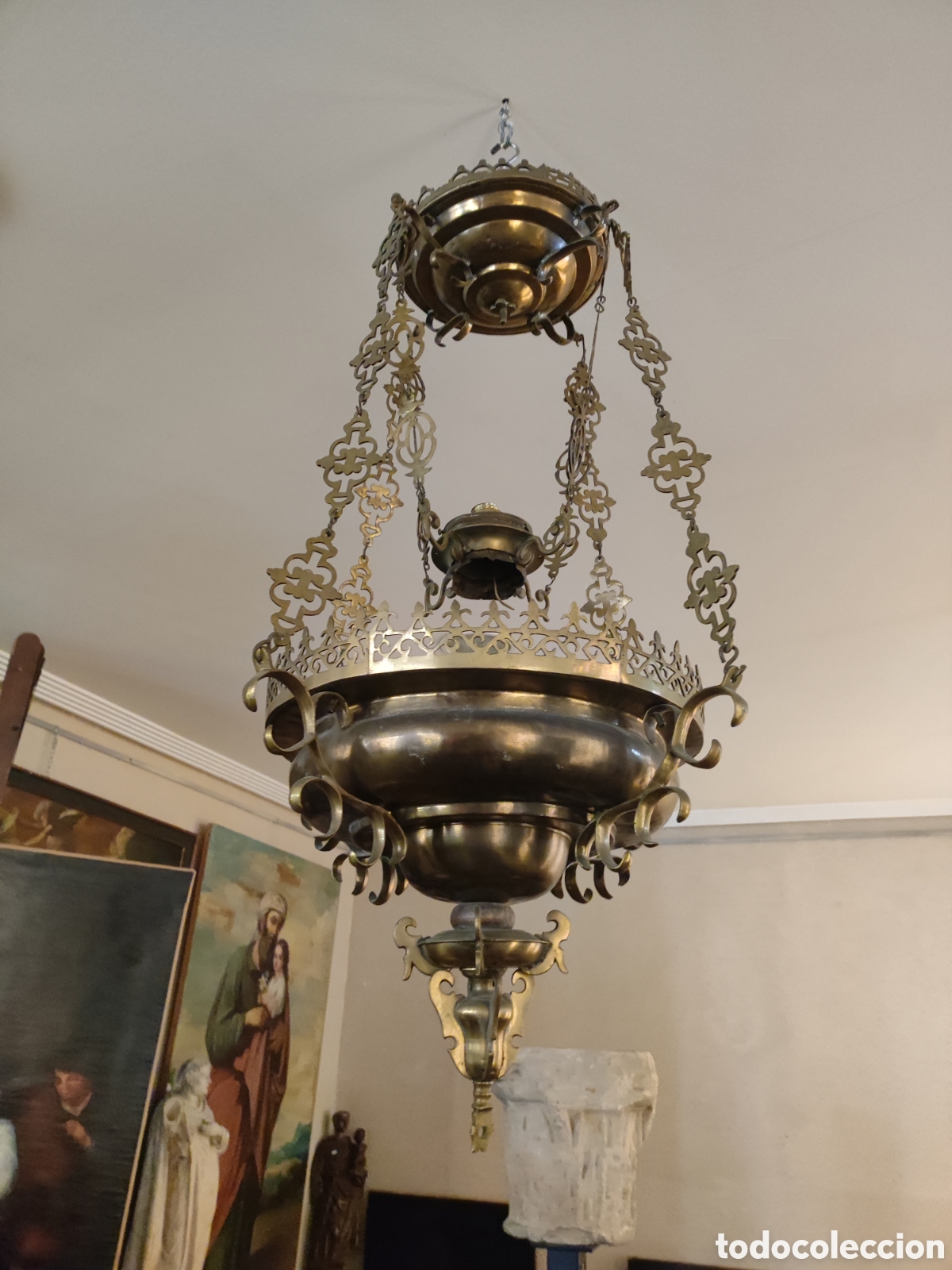 Antig&uuml;edades: Lampara votiva s. XVII - Foto 1