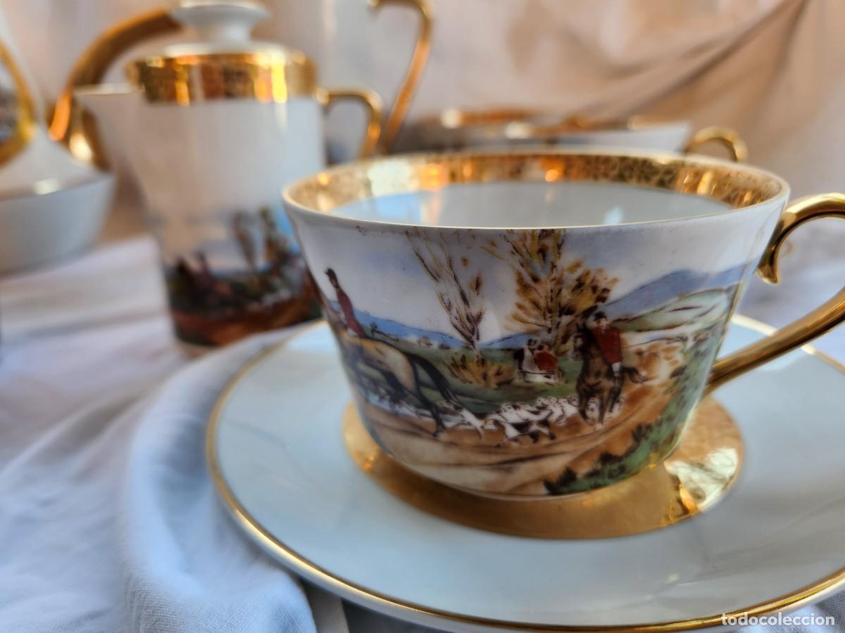 Antig&uuml;edades: Juego de chocolate y desayuno de limoges - Foto 3
