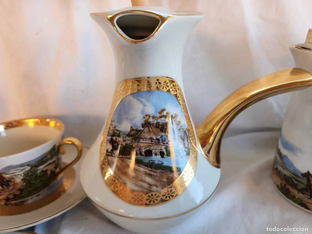 Antig&uuml;edades: Juego de chocolate y desayuno de limoges - Foto 4