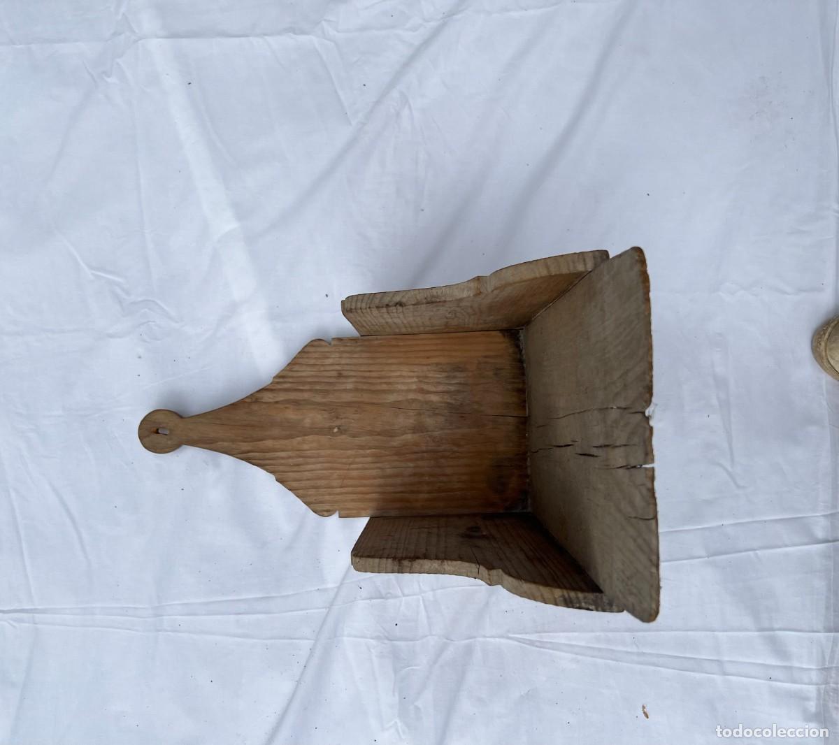 Antig&uuml;edades: Recogedor r&uacute;stico de madera - Foto 1
