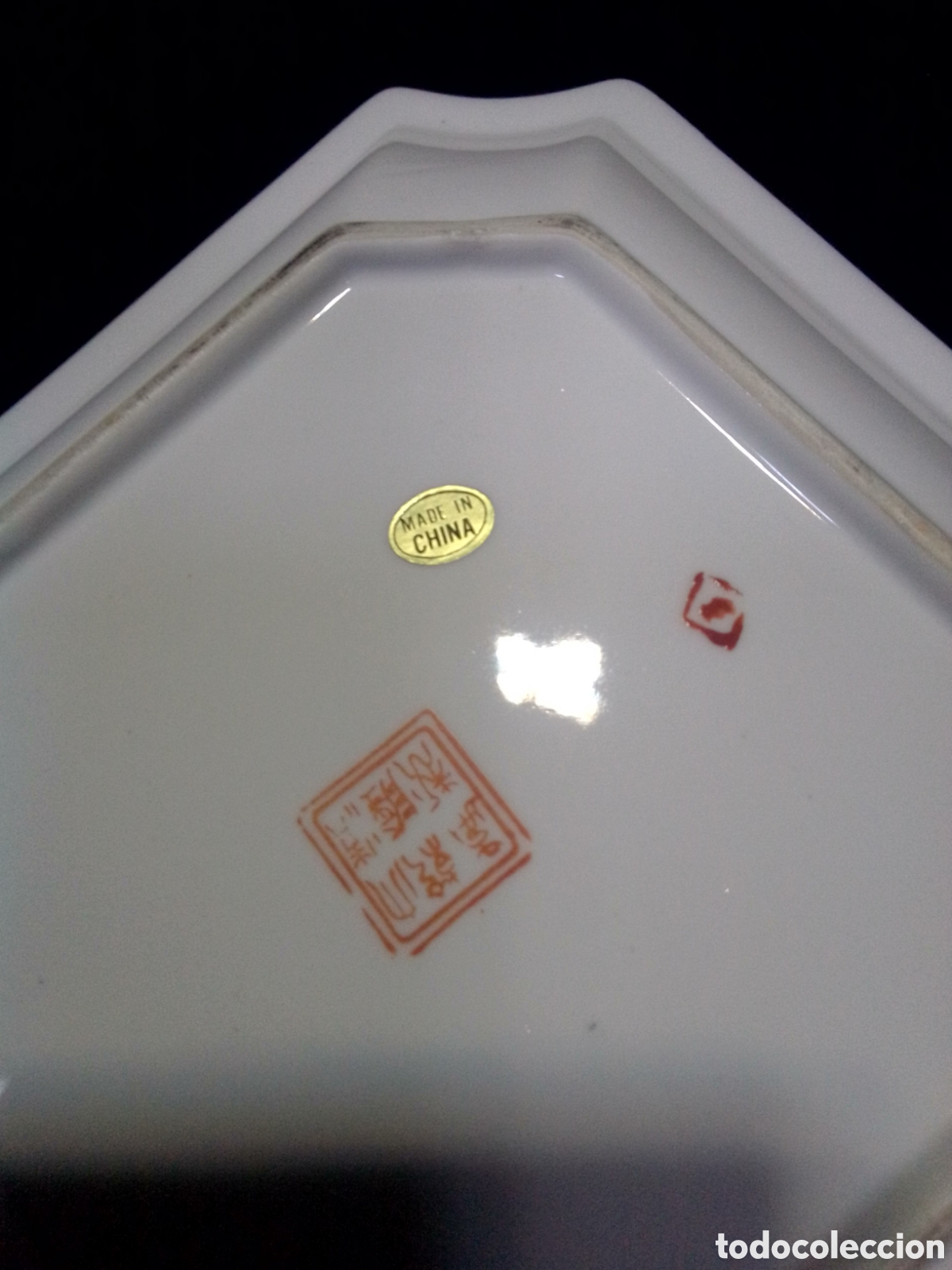 Antig&uuml;edades: Placa de porcelana china - Foto 3