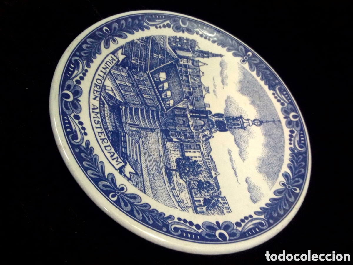 Antig&uuml;edades: Plato holand&eacute;s de Delft Loza - Foto 1