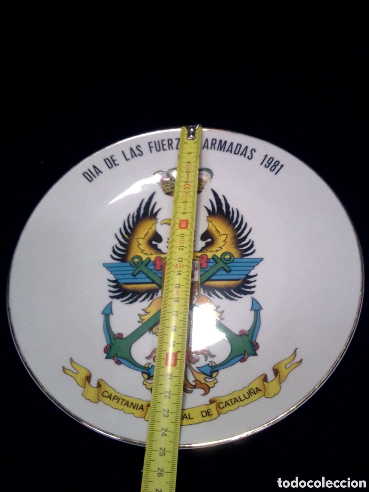Antig&uuml;edades: Plato de la Capitan&iacute;a general de Catalu&ntilde;a 1981 - Foto 2