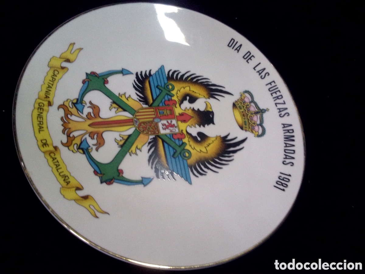 Antig&uuml;edades: Plato de la Capitan&iacute;a general de Catalu&ntilde;a 1981 - Foto 1