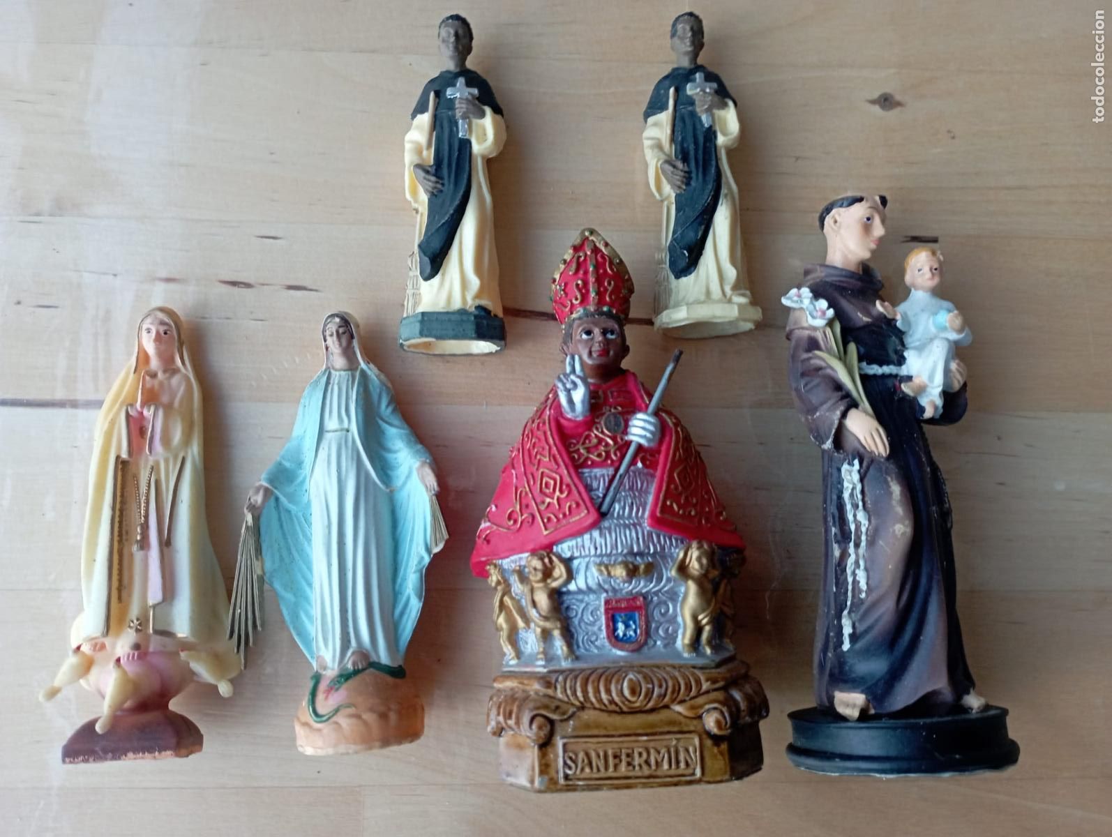 Antig&uuml;edades: LOTE DE FIGURAS RELIGIOSAS. - Foto 2