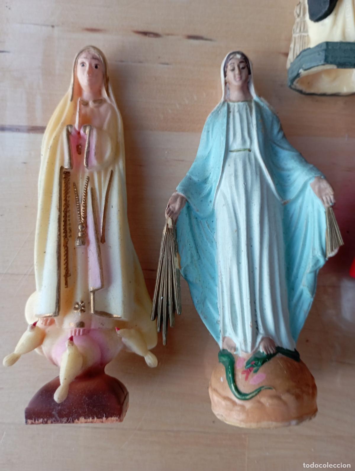 Antig&uuml;edades: LOTE DE FIGURAS RELIGIOSAS. - Foto 5