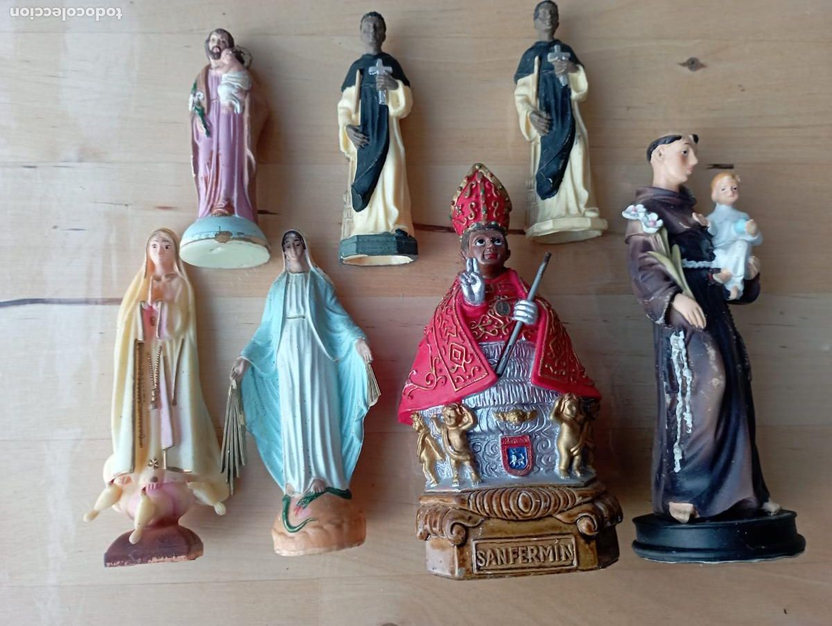 Antig&uuml;edades: LOTE DE FIGURAS RELIGIOSAS. - Foto 1