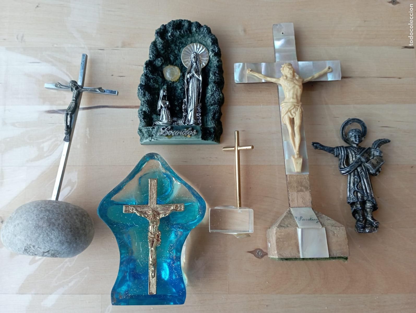 Antig&uuml;edades: LOTE DE FIGURAS RELIGIOSAS. - Foto 1