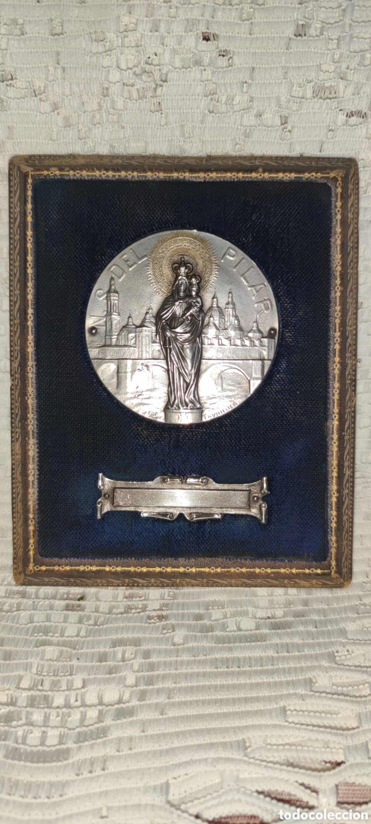 Antig&uuml;edades: VIRGEN DEL PILAR EN PLATA Y ORO. - Foto 1