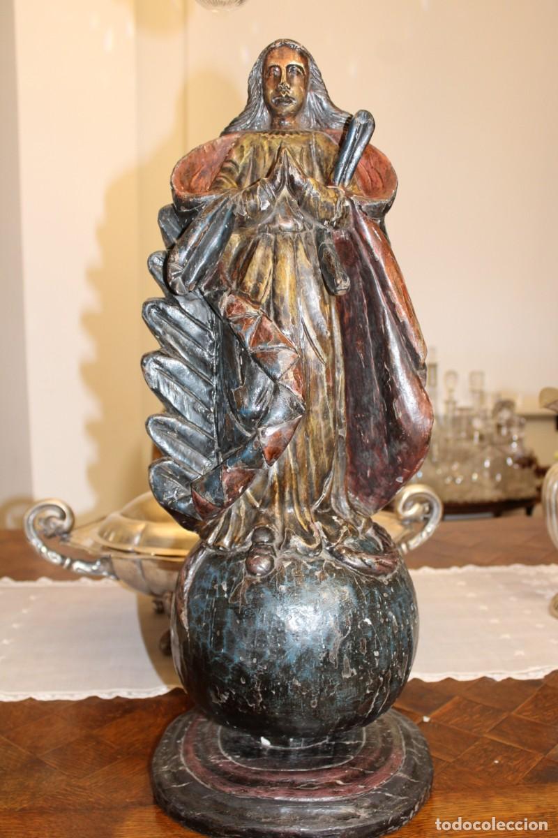 Antig&uuml;edades: TALLA DE LA VIRGEN,SIGLO XIX - Foto 1