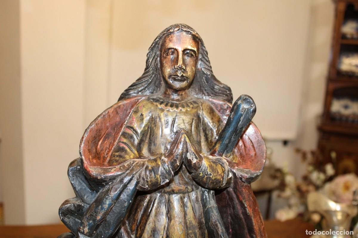 Antig&uuml;edades: TALLA DE LA VIRGEN,SIGLO XIX - Foto 6