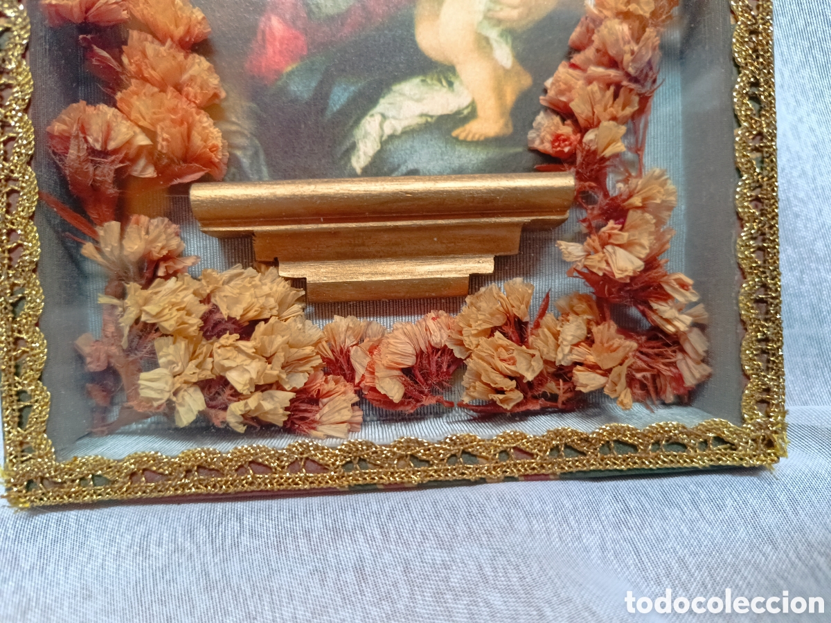 Antig&uuml;edades: Escapulario Virgen Maria del pa&ntilde;uelo de Murillo - Foto 5