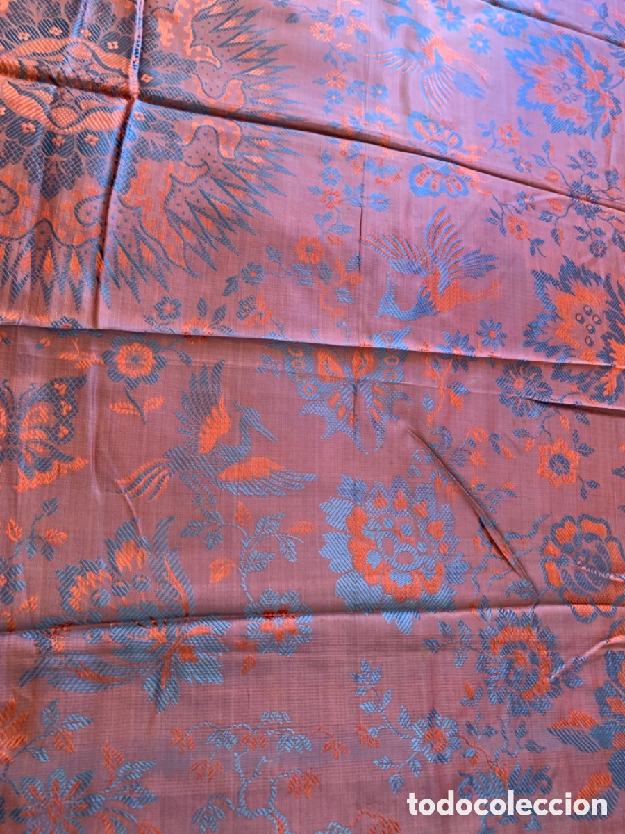Antig&uuml;edades: Colcha de sedina tornasolada - Foto 10
