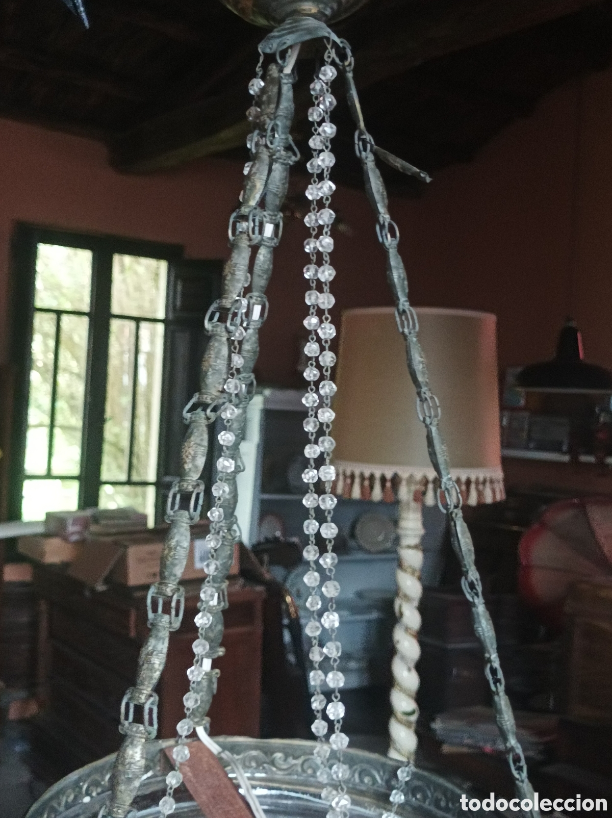 Antig&uuml;edades: Lampara principios s xx - Foto 2