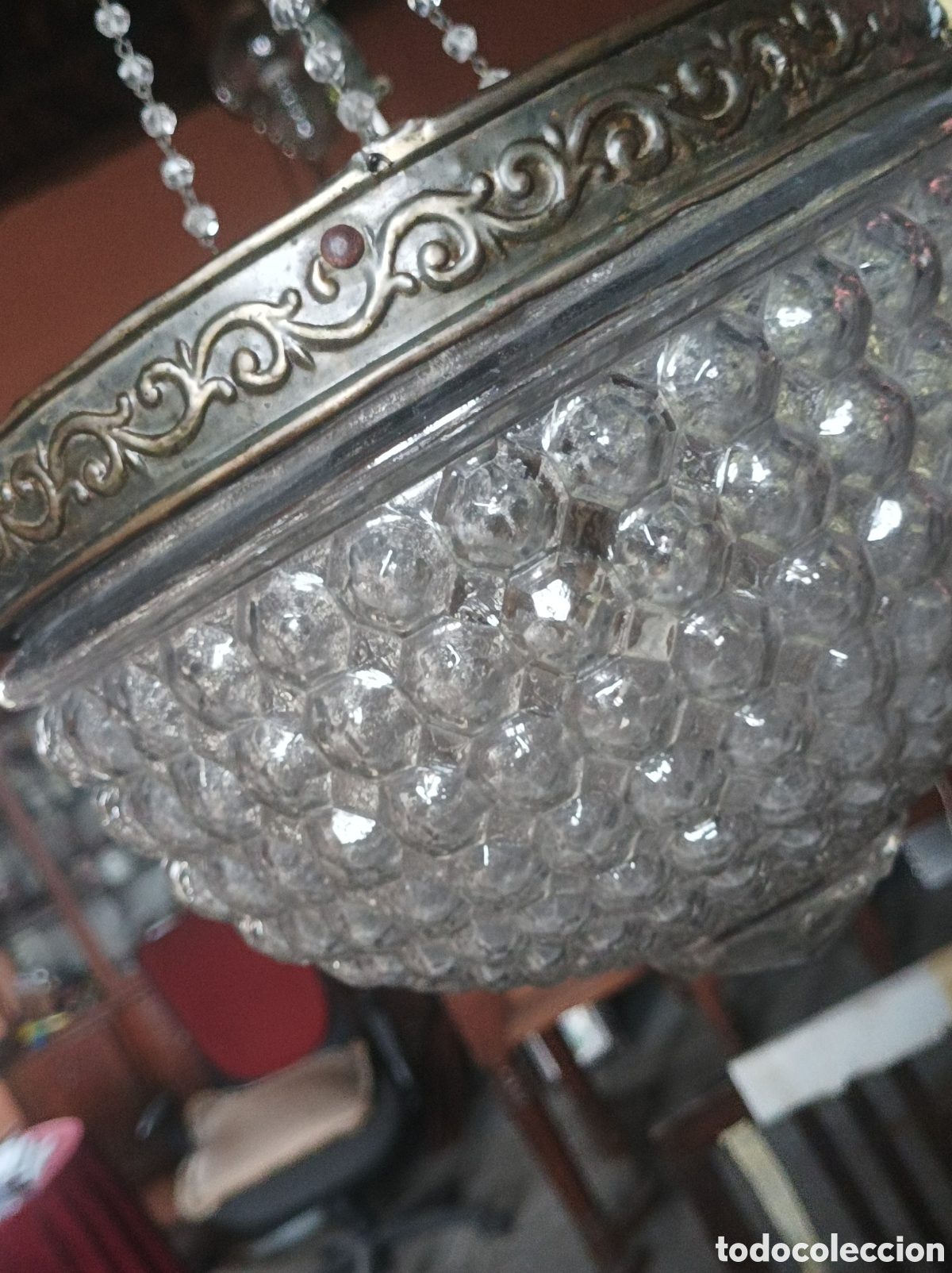 Antig&uuml;edades: Lampara principios s xx - Foto 3