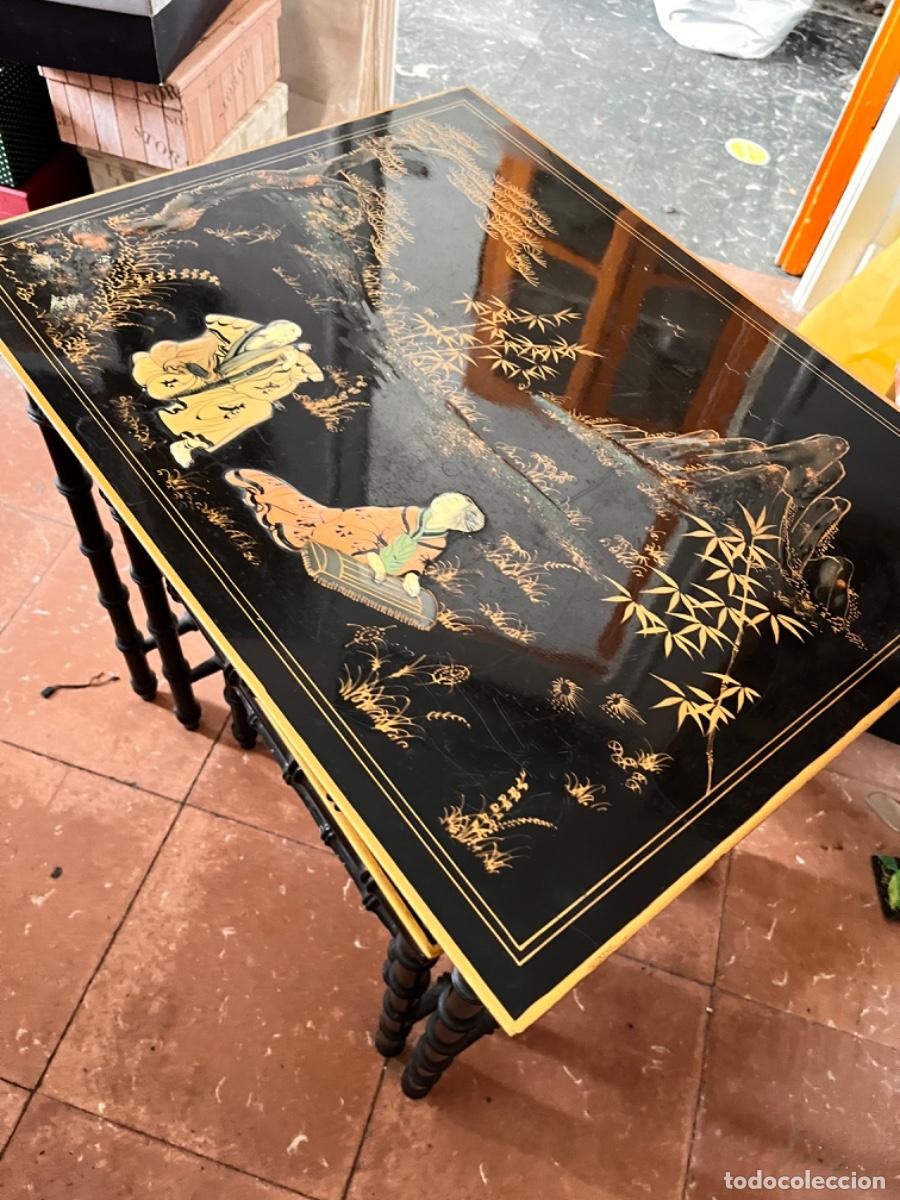 Antig&uuml;edades: Mesa nido oriental - Foto 2