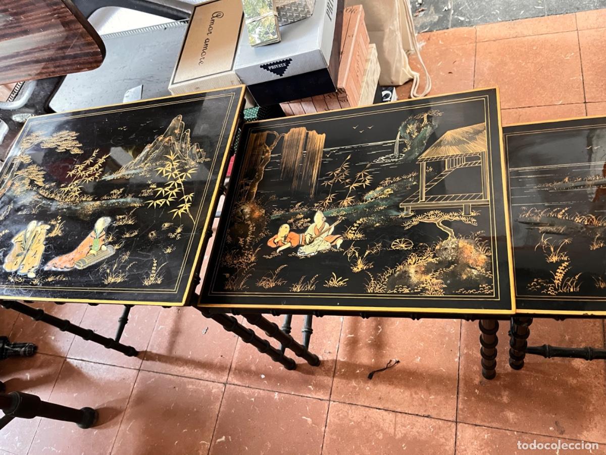 Antig&uuml;edades: Mesa nido oriental - Foto 5