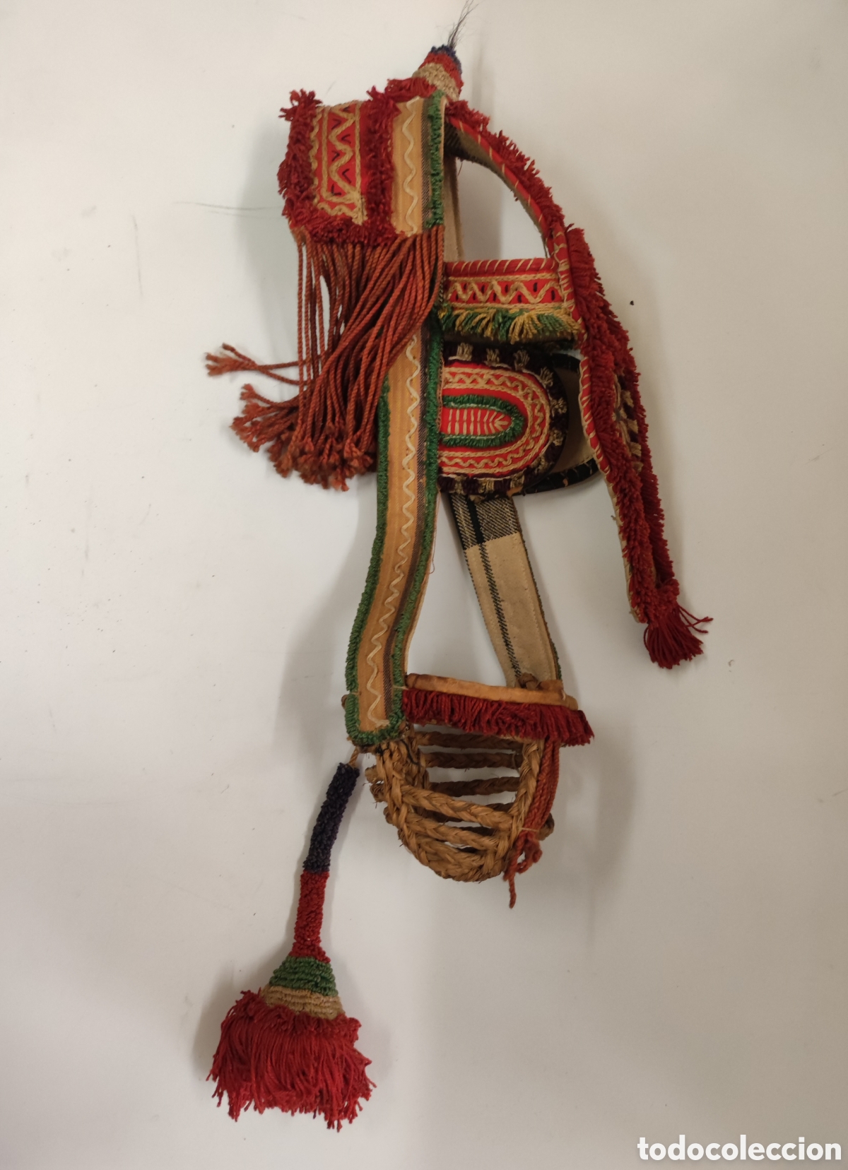 Antig&uuml;edades: Colorida Cabezada Burro - Foto 5