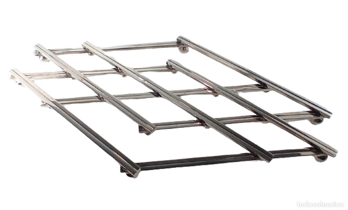 Antig&uuml;edades: Salva mantel extensible plateado - Foto 3
