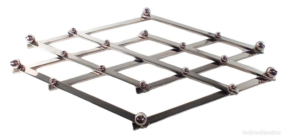 Antig&uuml;edades: Salva mantel extensible plateado - Foto 4