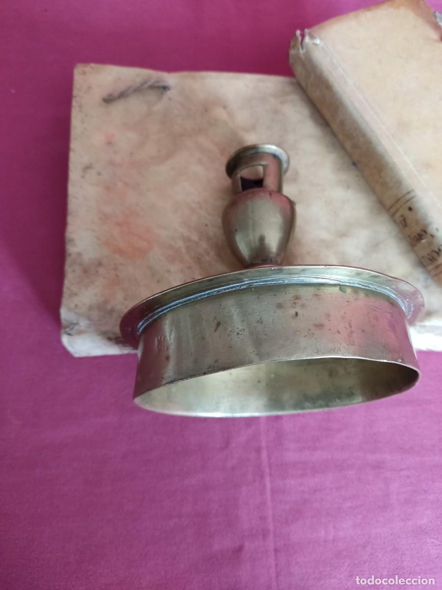 Antig&uuml;edades: ANTIGUO CANDELERO DE BRONCE, c.1650 - Foto 12