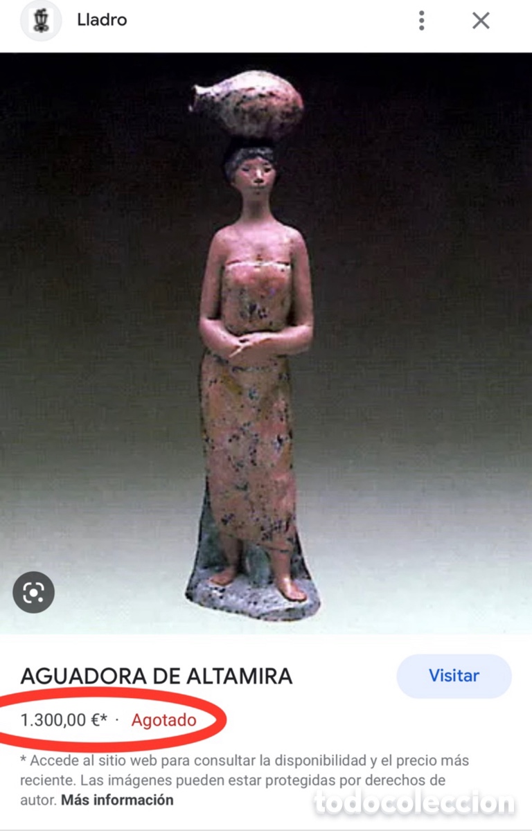 Antig&uuml;edades: REF: 01012022 &ldquo;AGUADORA DE ALTAMIRA&rdquo; LLADR&Oacute; - Foto 9