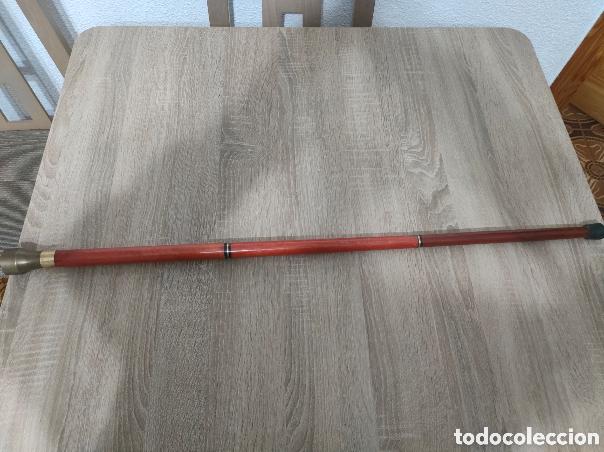 Antig&uuml;edades: Antiguo bast&oacute;n con br&uacute;jula desmontable - Foto 1