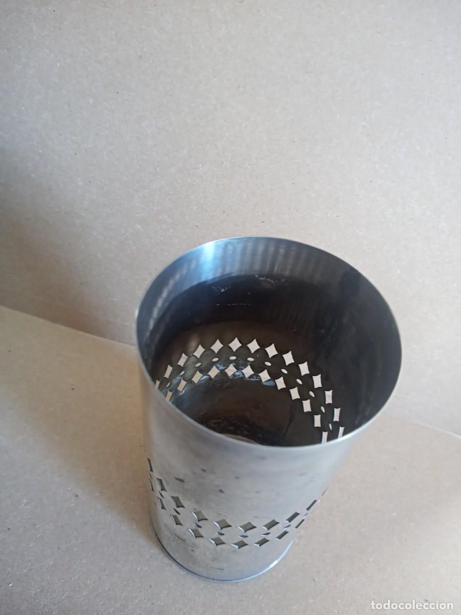 Antig&uuml;edades: BONITO VASO DE ALPACA ANTIGUO - Foto 4