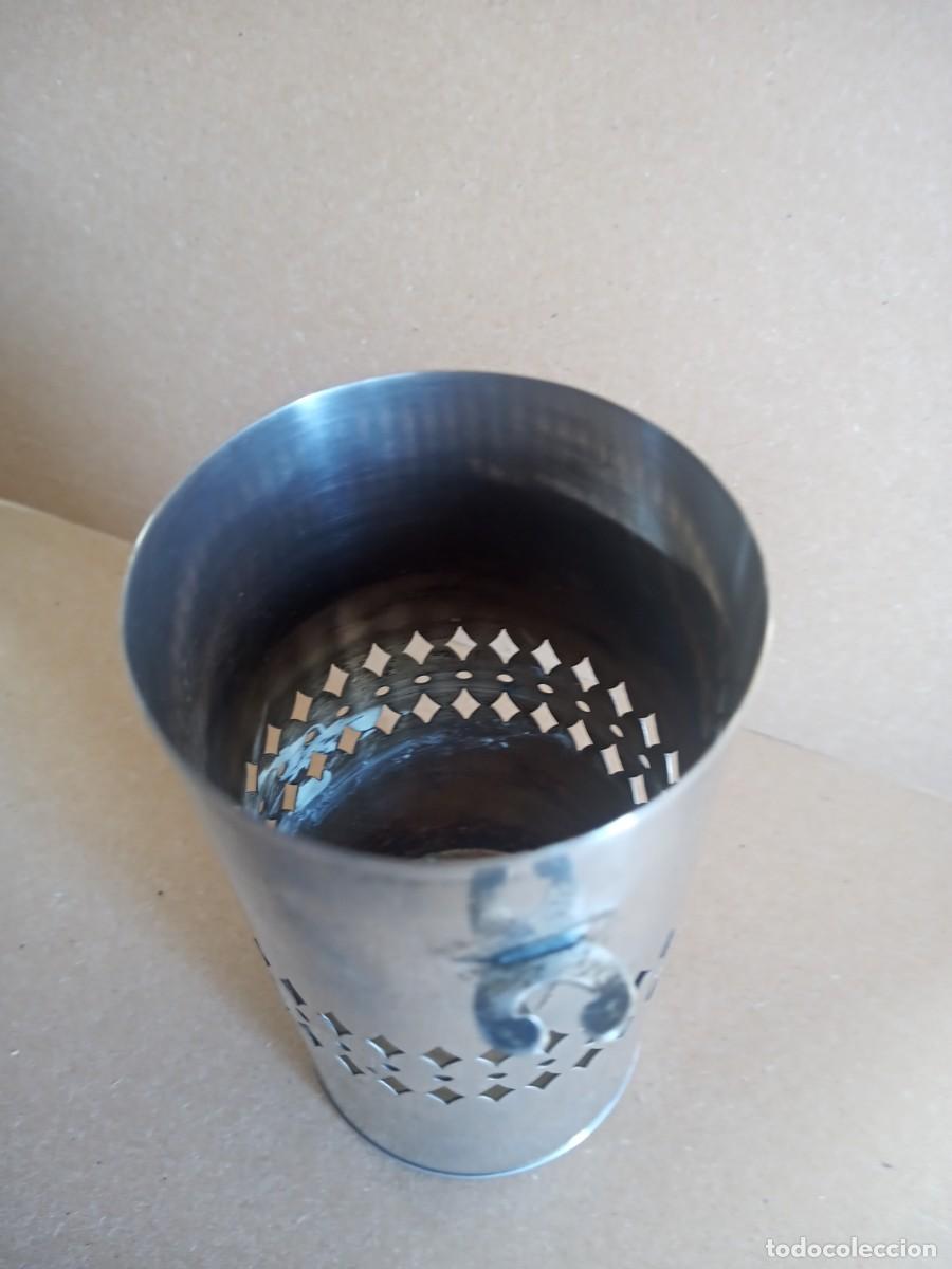 Antig&uuml;edades: BONITO VASO DE ALPACA ANTIGUO - Foto 6