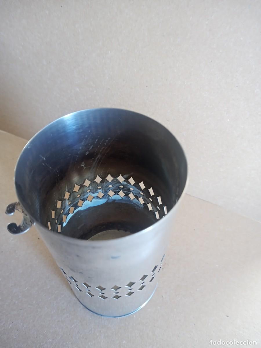 Antig&uuml;edades: BONITO VASO DE ALPACA ANTIGUO - Foto 11