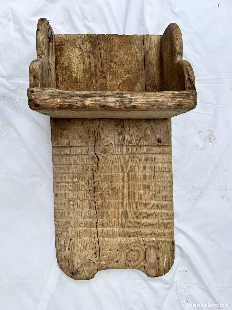 Antig&uuml;edades: Tabla antigua de lavar la ropa - Foto 1