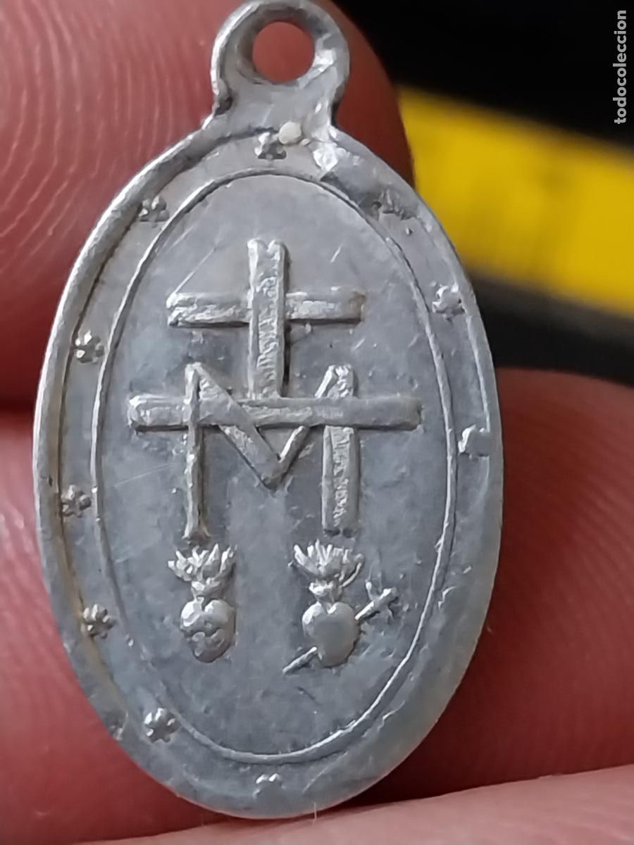 Antig&uuml;edades: INMACULADA MEDALLA ALUMINIO 2,2CM ALTO * - Foto 2