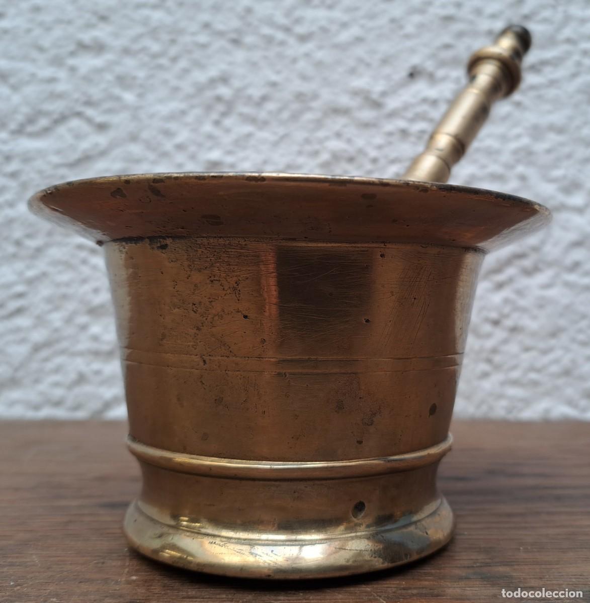 Antig&uuml;edades: MORTERO DE BRONCE SIGLO XIX - Foto 2