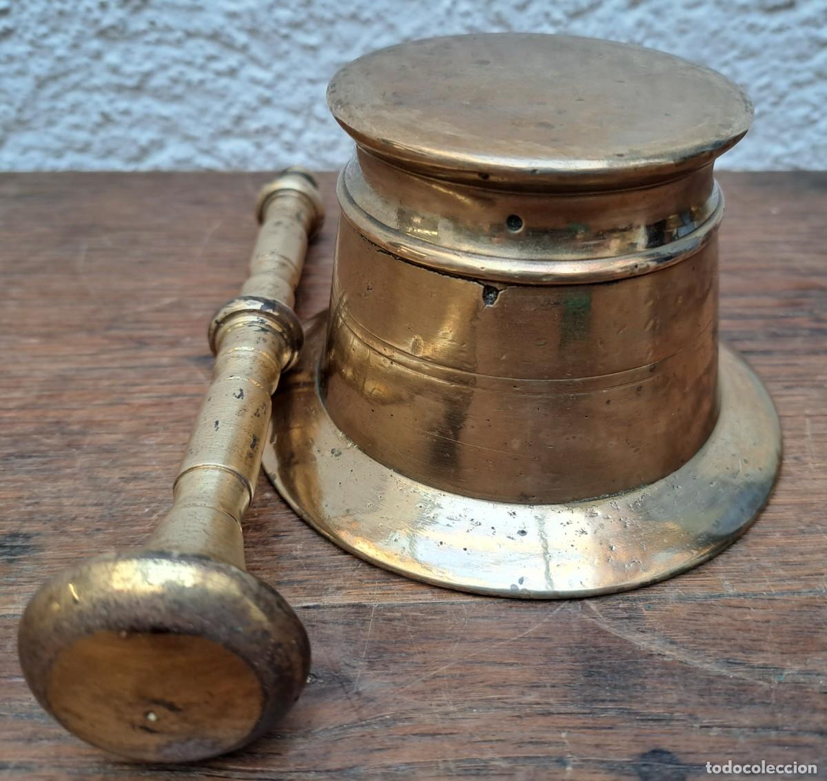 Antig&uuml;edades: MORTERO DE BRONCE SIGLO XIX - Foto 6