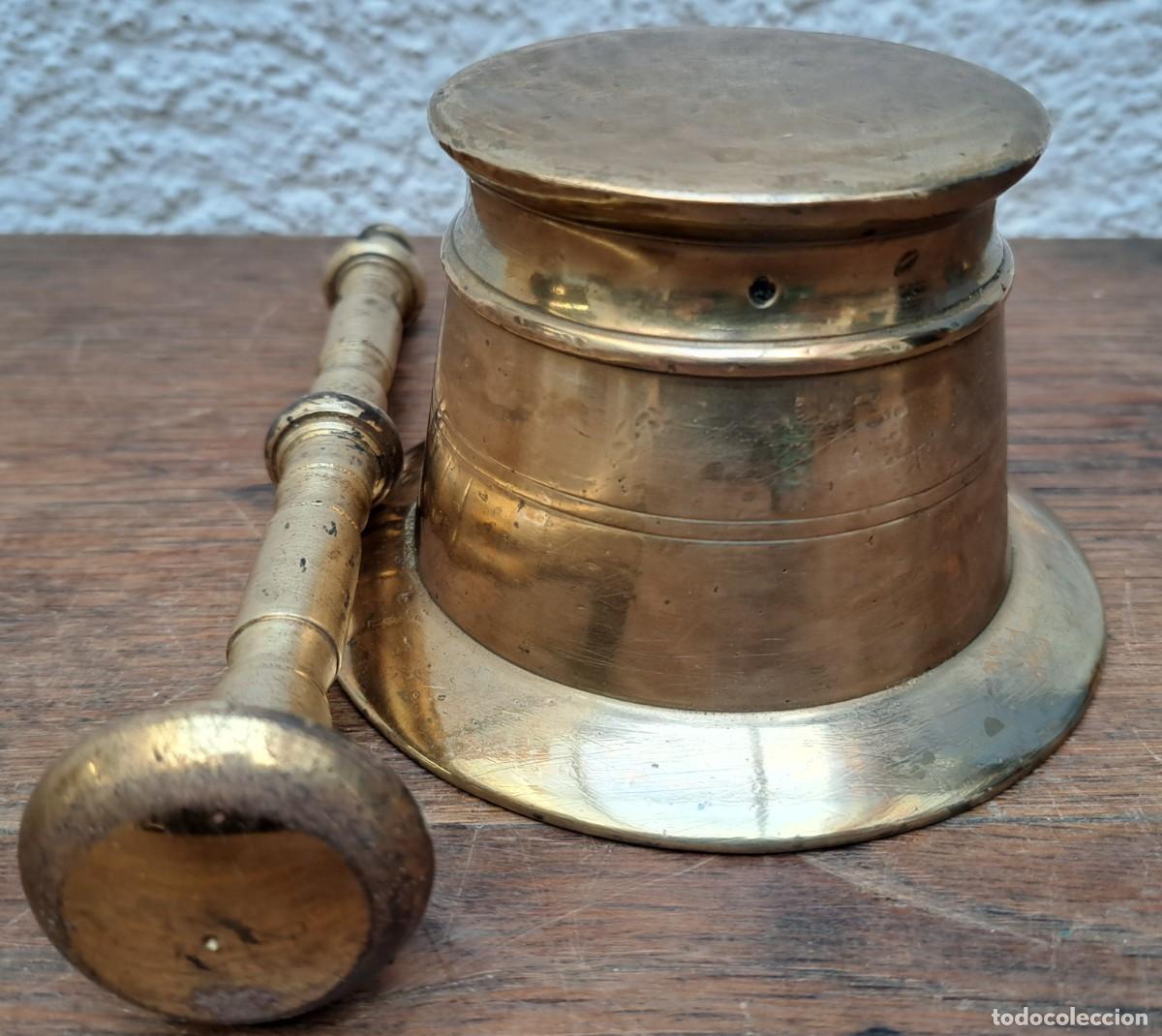 Antig&uuml;edades: MORTERO DE BRONCE SIGLO XIX - Foto 7