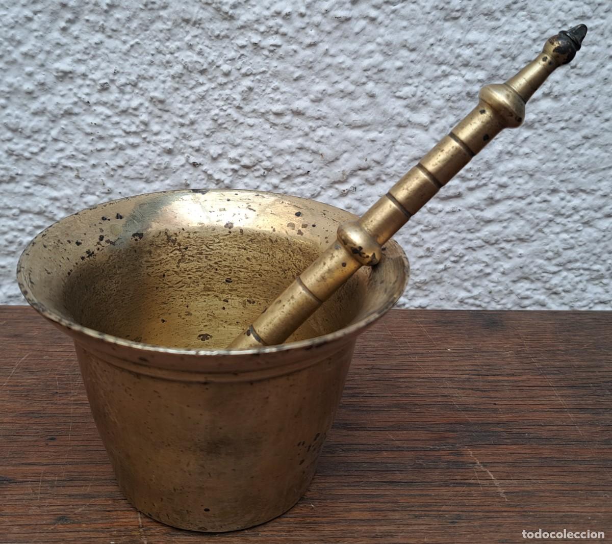 Antig&uuml;edades: MORTERO DE BRONCE SIGLO XIX - Foto 2