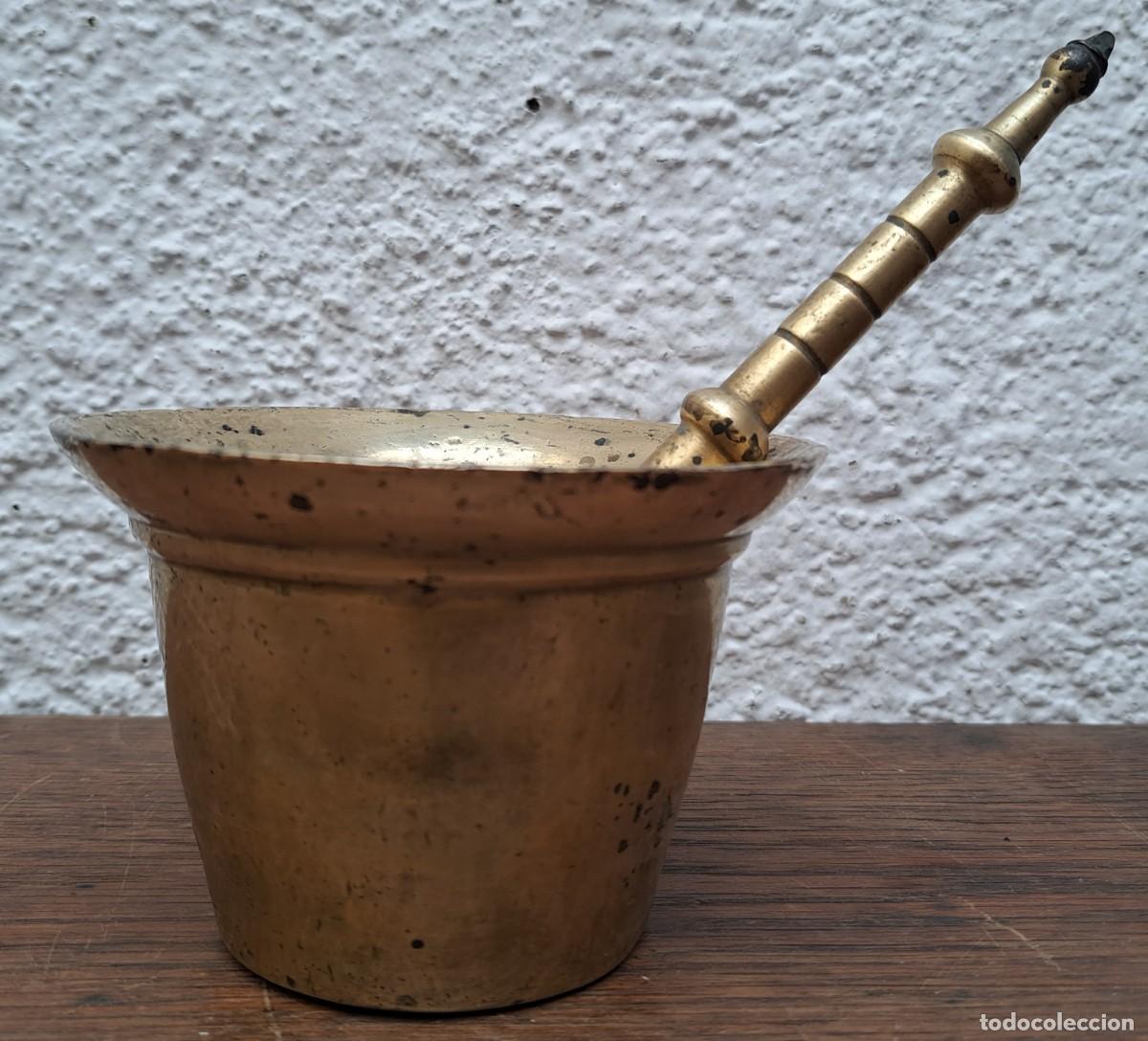 Antig&uuml;edades: MORTERO DE BRONCE SIGLO XIX - Foto 3