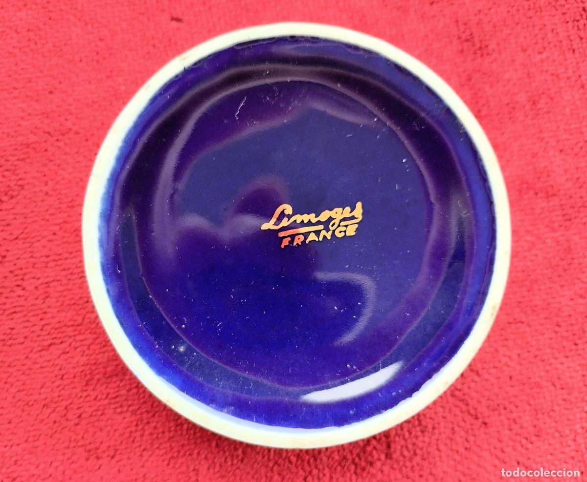 Antig&uuml;edades: JOYERO LIMOGES EN AZUL COBALTO Y ORO - Foto 6