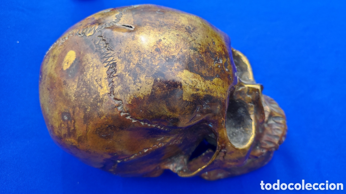 Antig&uuml;edades: Excepcional calavera de bronce - Foto 5