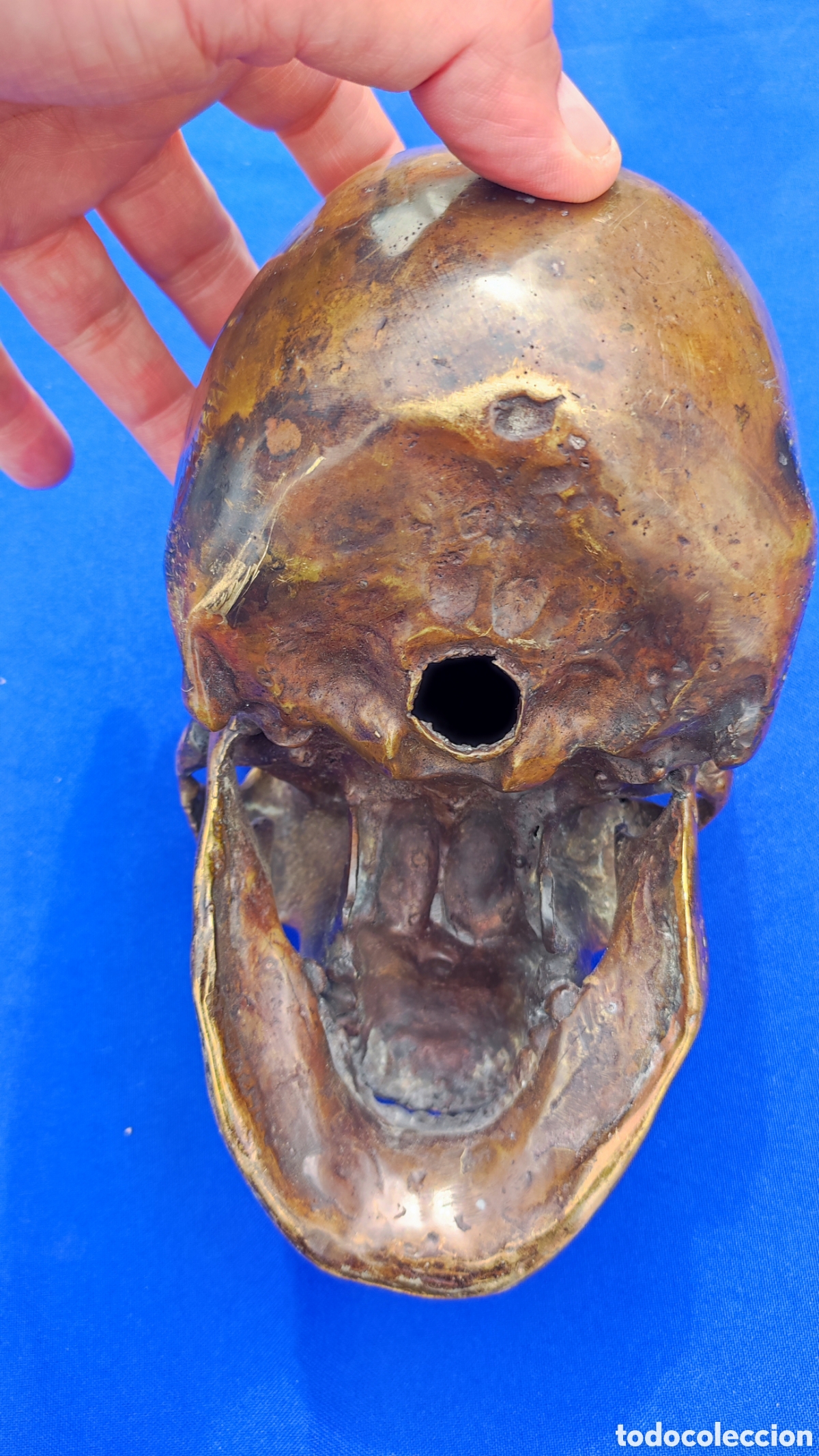 Antig&uuml;edades: Excepcional calavera de bronce - Foto 8