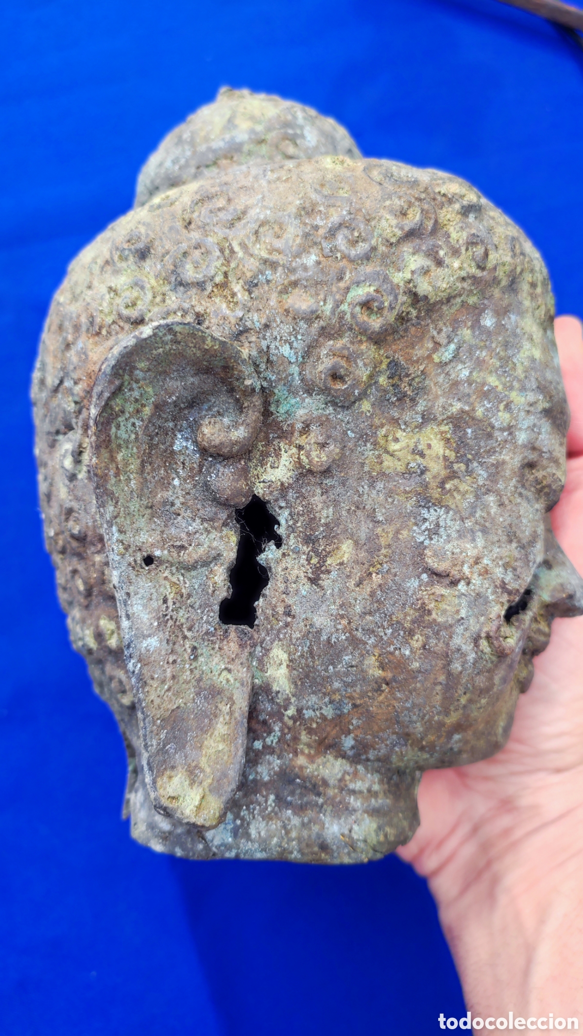 Antig&uuml;edades: Cabeza de Buda, Budha bronce - Foto 5