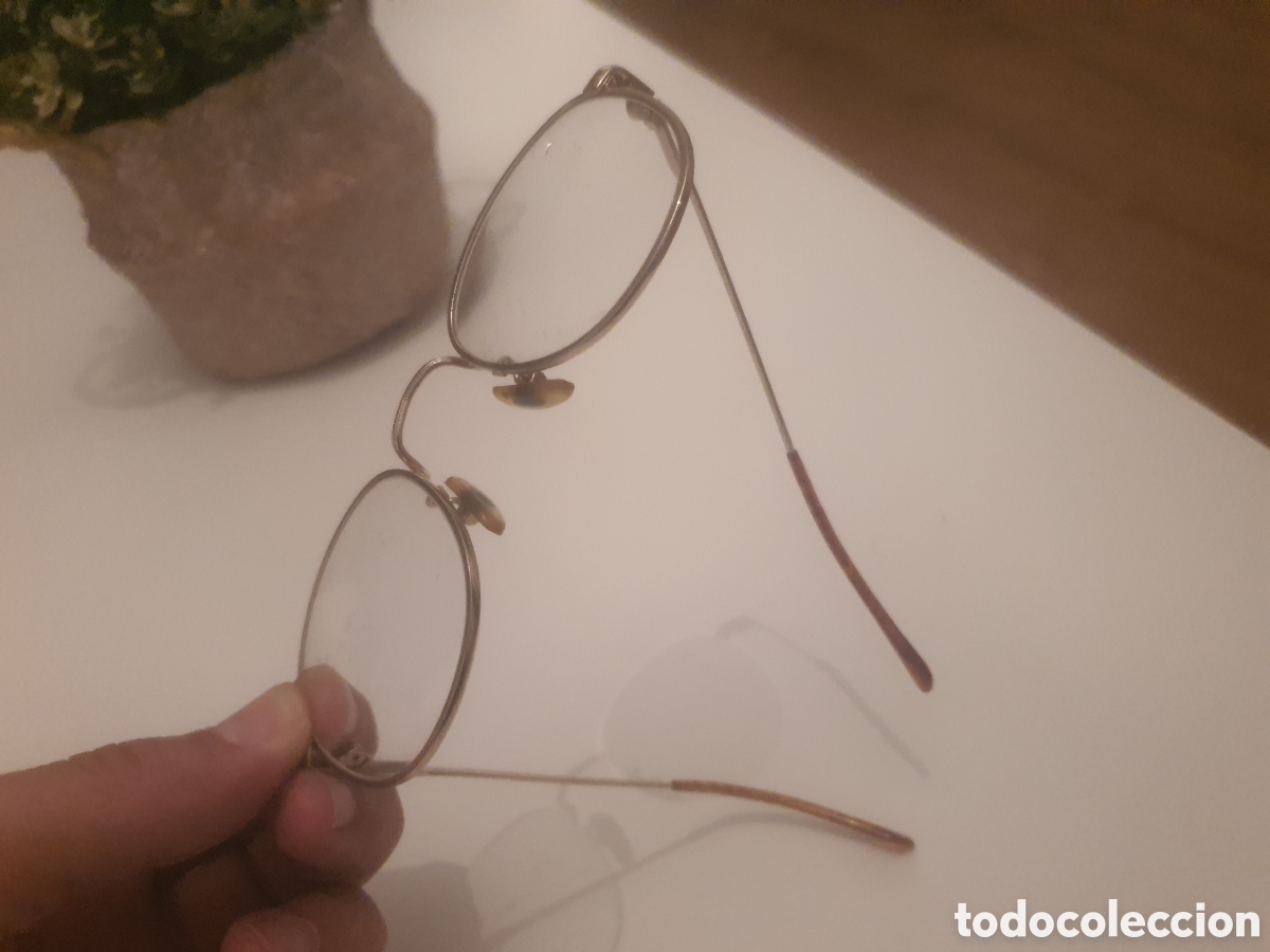 Antig&uuml;edades: Gafas vintage dorada - Foto 4