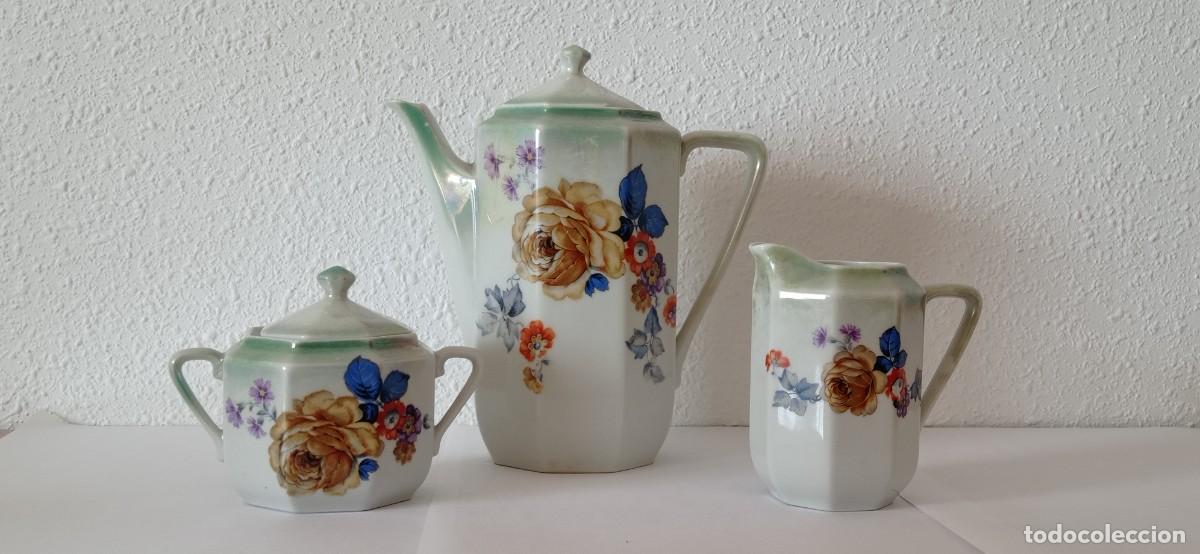 Antig&uuml;edades: Juego de caf&eacute; de porcelana - Foto 1