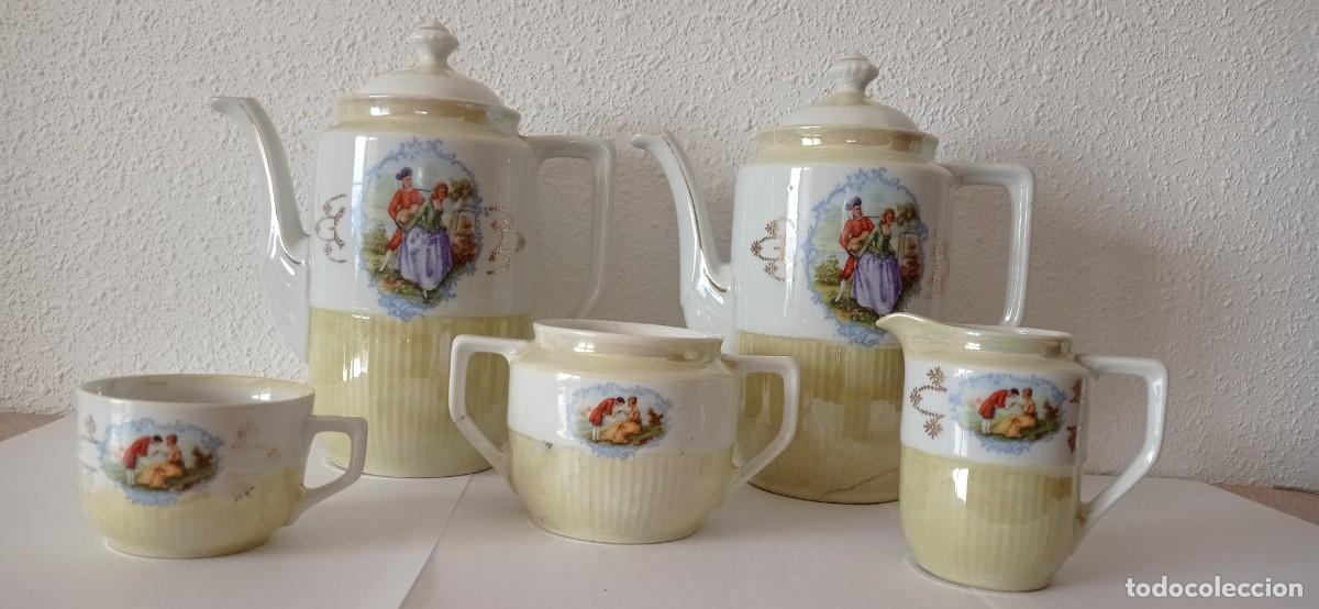 Antig&uuml;edades: Juego de caf&eacute; de porcelana - Foto 1