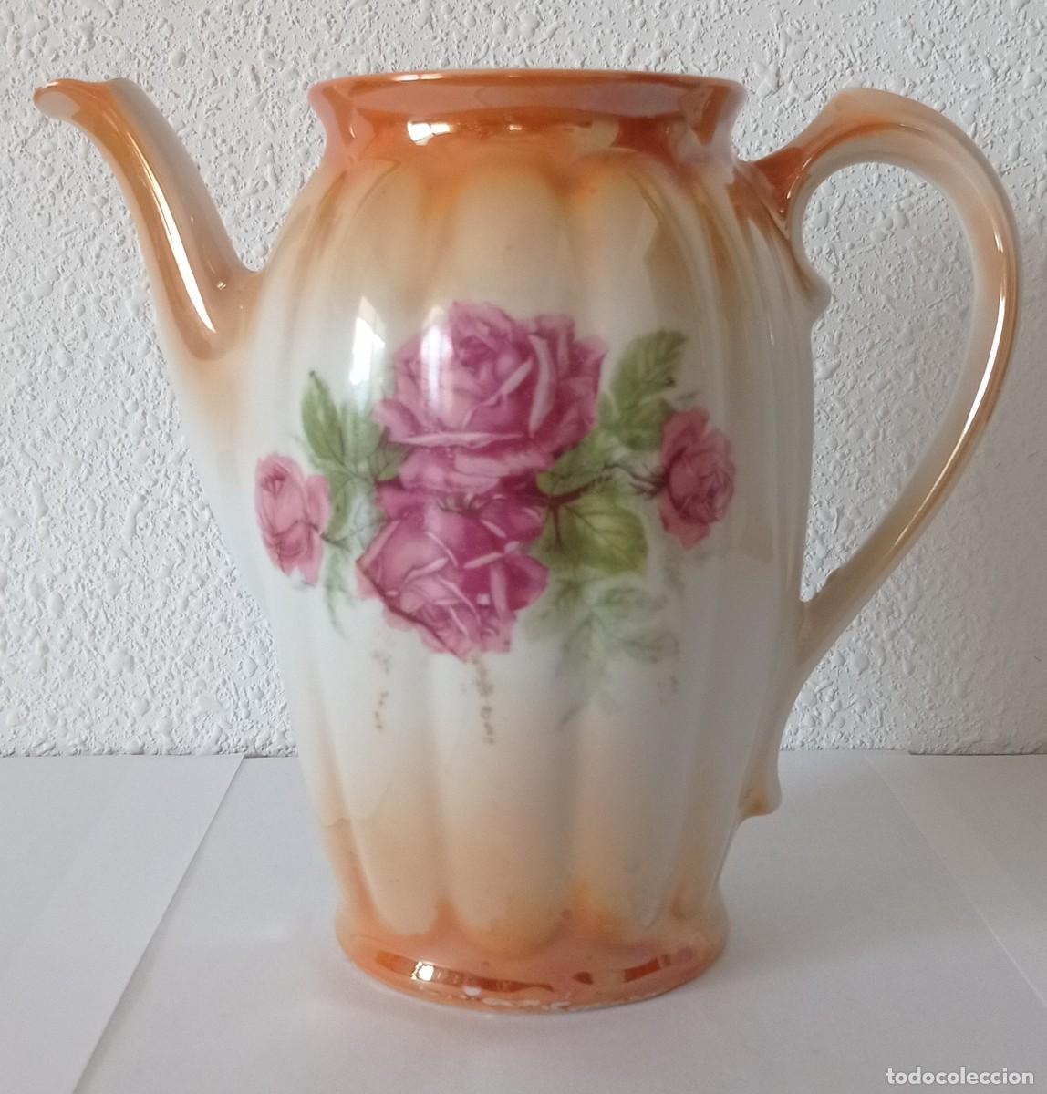Antig&uuml;edades: Cafeteras de porcelana (set de 6) - Foto 3